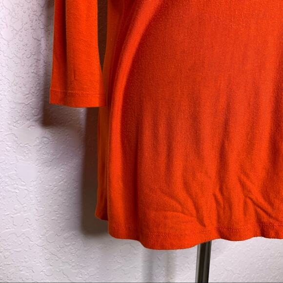 Vince red orange scoop neck tunic top size Extra Small XS - Picture 5 of 11